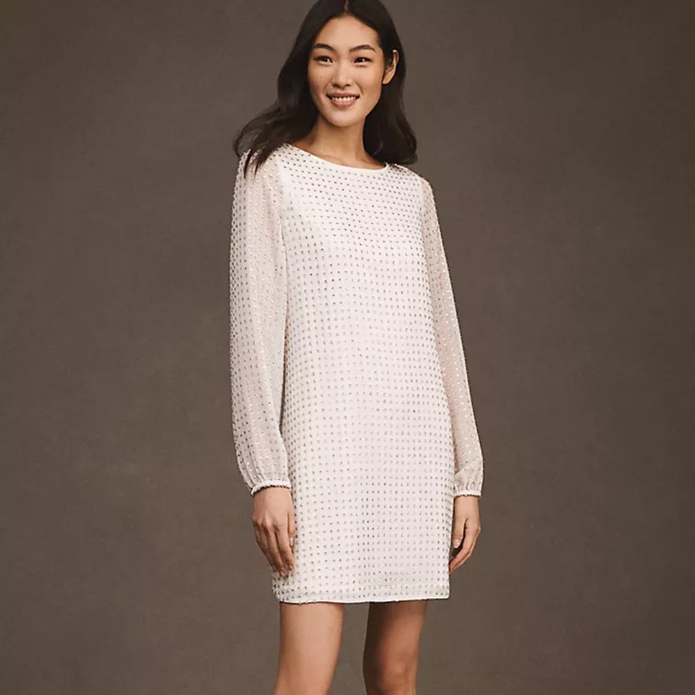NWT BHLDN Angeline Tie-Back Mini Dress | Bridal Shower Party Dress